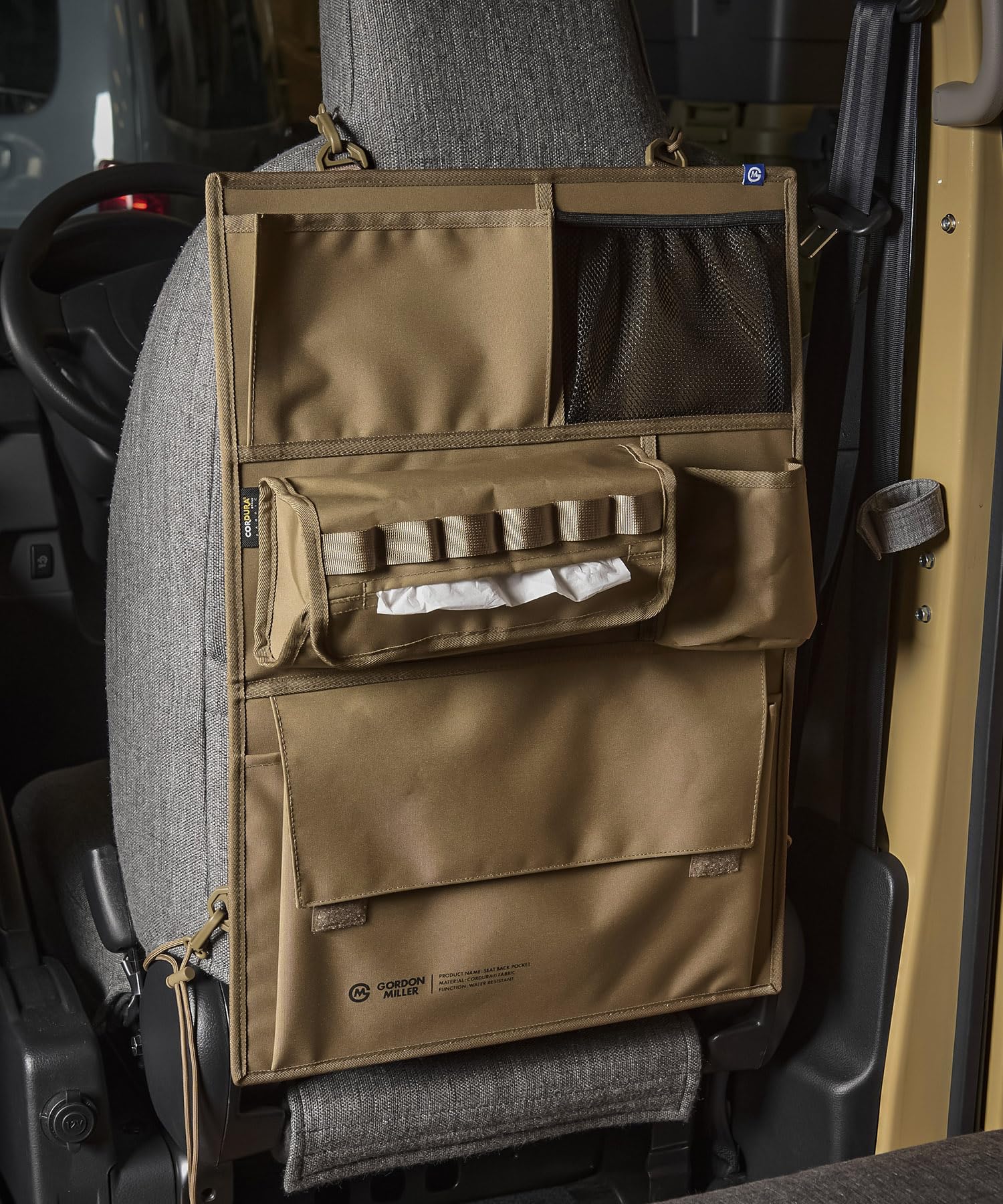 GORDON MILLER 車用 コーデュラ シートバックポケット コヨーテベージュ 1646559商品画像