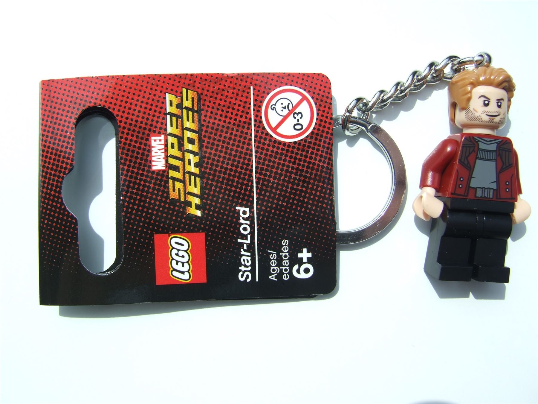 Lego Marvel Super Heroes Star-Lord Keyring / Key Chain - Official LEGO Product