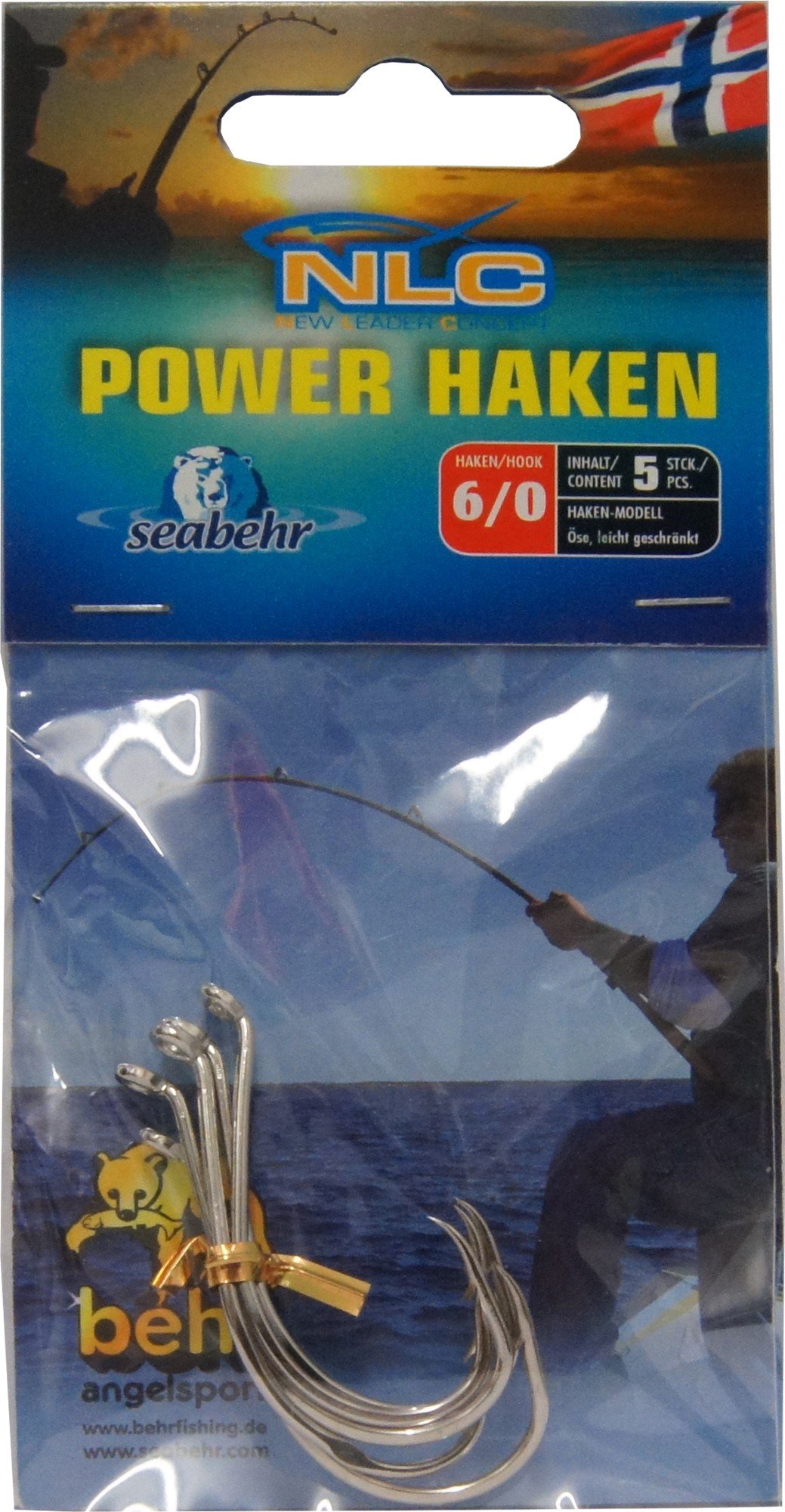 Behr Norway Power Fishing Hook Silver 6