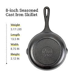 Lodge 8" Cast Iron Skillet - Chef Collection