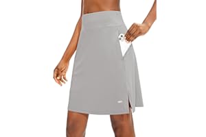 Viodia Women's 20" Knee Length Skorts Skirts UPF50+ Athletic Tennis Golf Skirt for Women Casual Summer Skirts