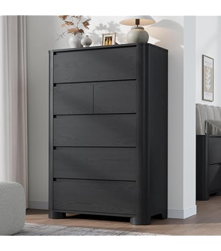 nathan james dresser Mid-Century Rattan 3-Drawer Dressers Dark Acacia (Set of 3)