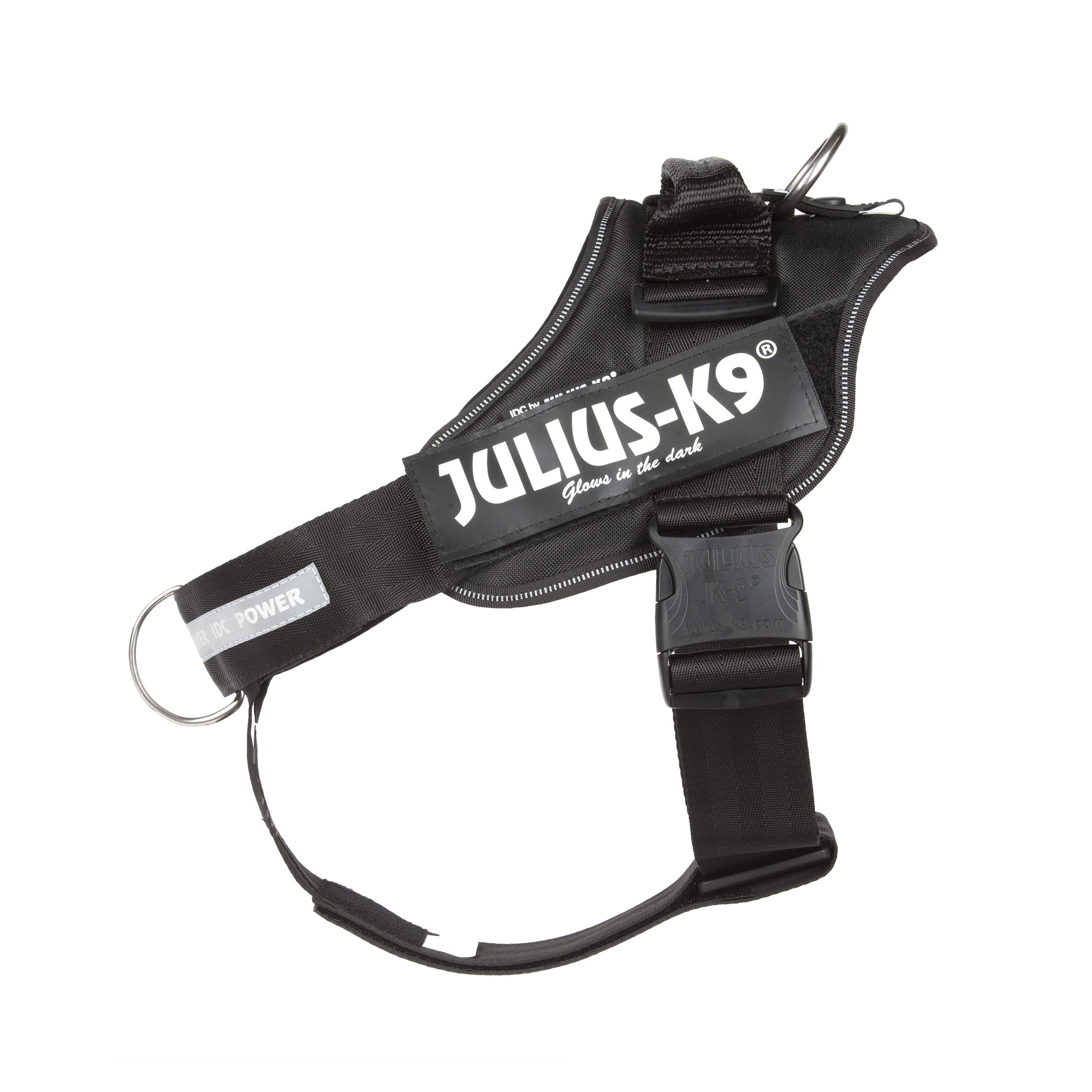 Julius-K9 Idc Dog Harness with Front Control Belt, Black, L/1