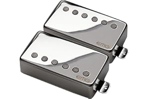 EMG JH James Hetfield Electric Guitar Pickup Set, Chrome