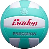 Baden | Precision | Official Size + Weight Entry Level Youth Indoor Volleyball | PU Composite, Extra Foam Backing, Reduce Sting