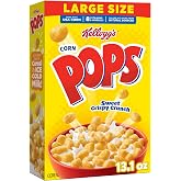 Corn Pops Cold Breakfast Cereal, 8 Vitamins and Minerals, Kids Snacks, Large Size, Original, 13.1oz Box (1 Box)
