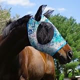 Harrison Howard Elasticity Horse Fly Mask UV Protection Pastel Mix view 2