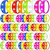 100 Pcs Sound Activated LED Bracelets for Adults Party Light Up Bracelets Wedding LED Bracelet Neon Glow in the Dark Party Favors for Concert (red,yellow,blue,green,orange,white,purple,hot pink)