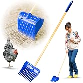 The Coop Scoop&reg; Original 2-in-1 Chicken Poop Scooper &amp; Rake | Made in The USA, Patented, Durable Sand Sifting Litter Shovel, For Chicken Coops &amp; Small Farm Animals
