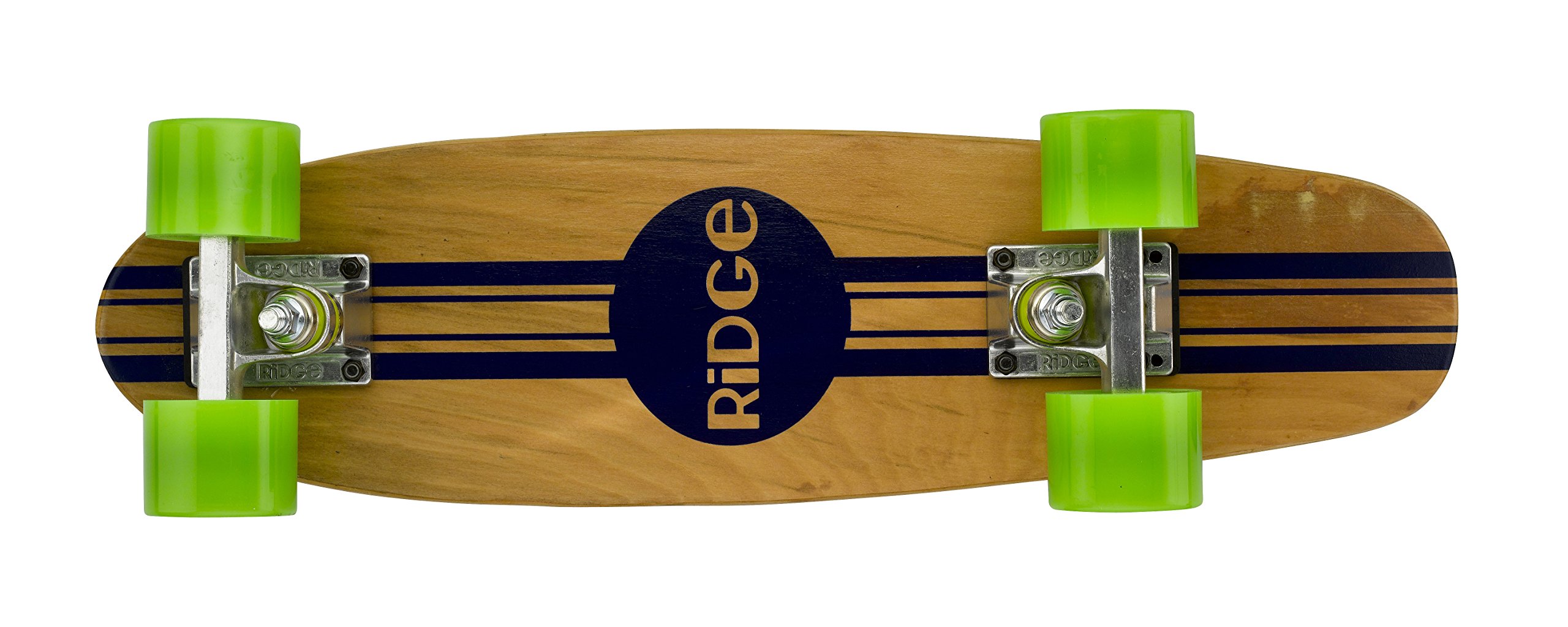 Complete 55cm Maple Wooden Retro 22” Mini Cruiser Board by Ridge Skateboards