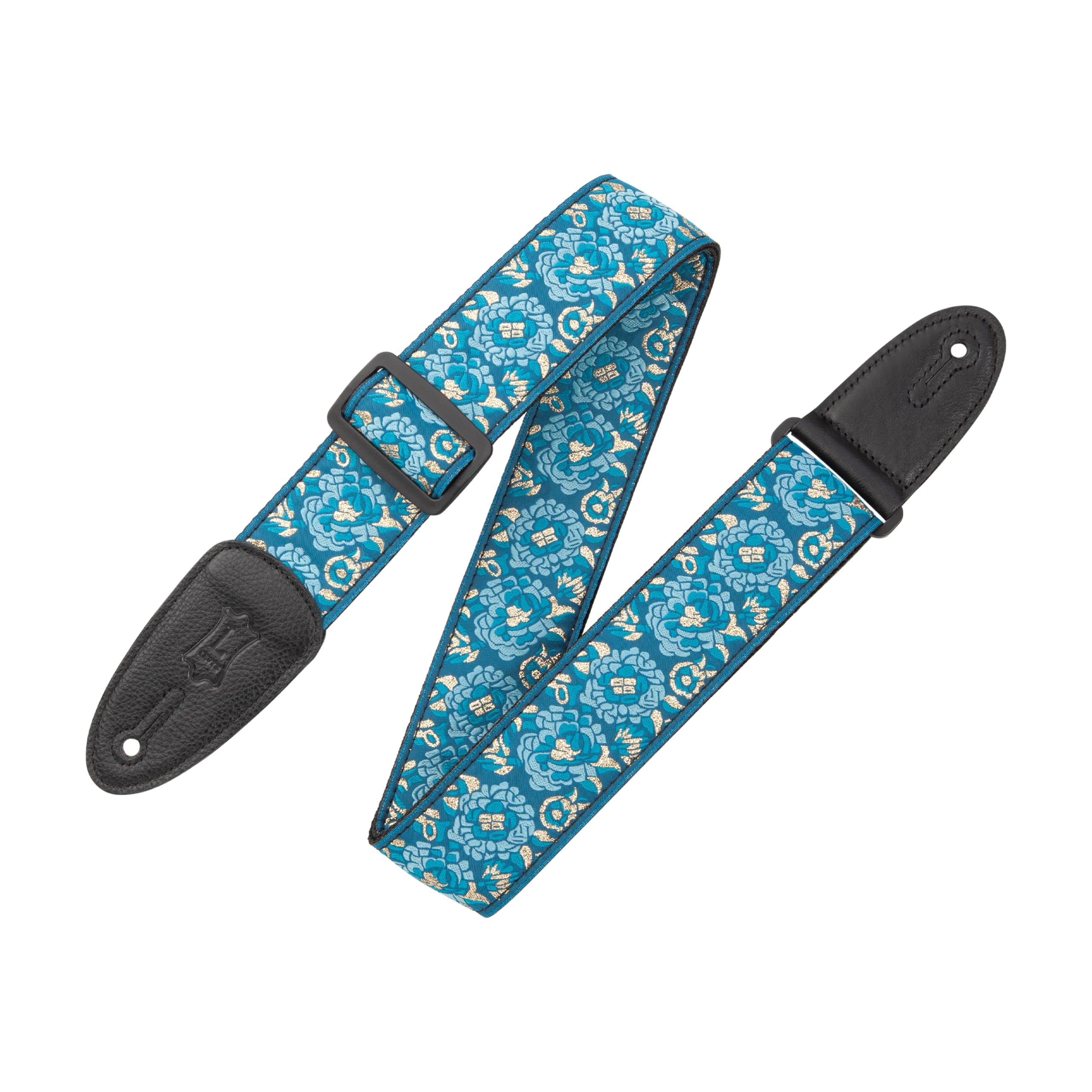 Levy's Leathers M8as-blu Asian Print Jacquard Guitar Strap - Blue