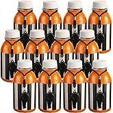 Vinsot 12 Pack Basketball Water Bottles Bulk 13 oz Basketball Party Favors Team Water Bottles with Referee Sticker & Whistle, Reusable Plastic Juice Bottle for Team Gifts & End of Season Sport Party