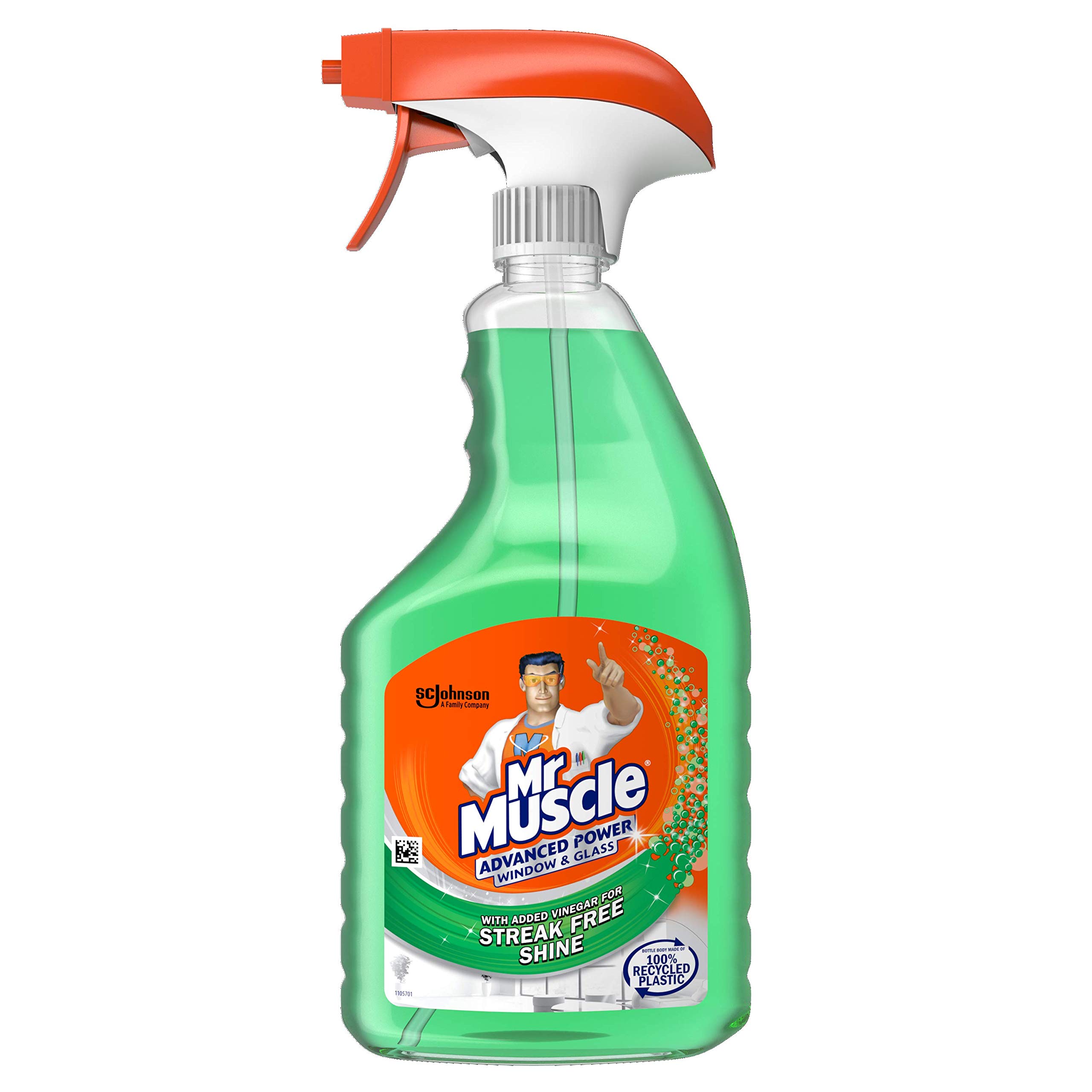 Mr Muscle Window & Glass Cleaner, Advanced Power Cleaning Spray for Streak Free Shine, 750 ml, Pack of 6