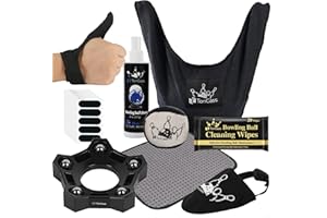 TonGass Bowlings Basics Accessories Set Microfiber Bowling Ball Seesaw Towel Cleaner Spray and Cleaning Wipes Bowling Thumb S