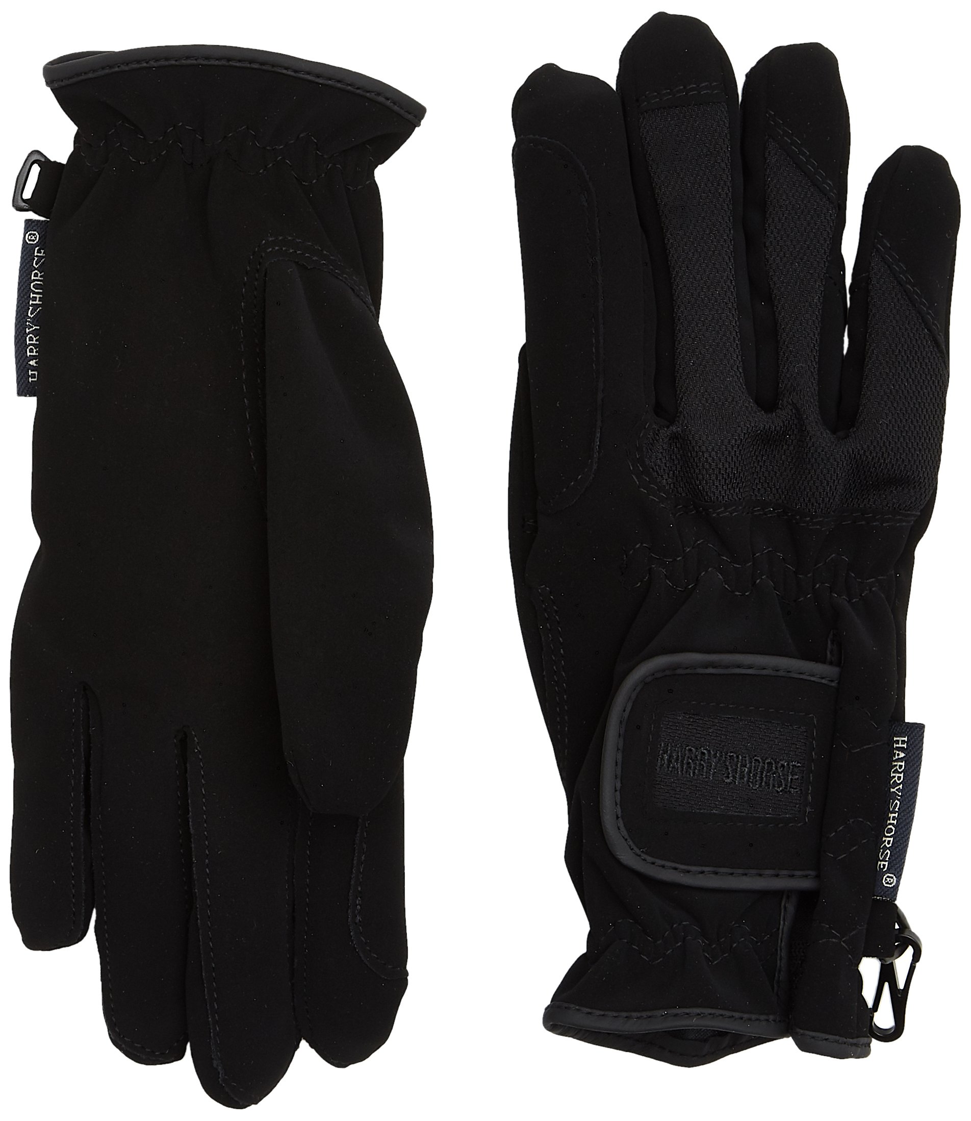 Harry's Horse Domy/Mesh Gloves, Colour: Black, Size: XL