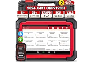 LAUNCH X431 CRP919EBT Elite OBD2 Scanner, 2024 Wireless Bidirectional Scan Tool, ECU Coding, CANFD&DOIP, FCA AutoAuth, V.A.G Guided, 35+ Reset, Full System, 2Yrs Update, Upgraded Ver. of CRP919E
