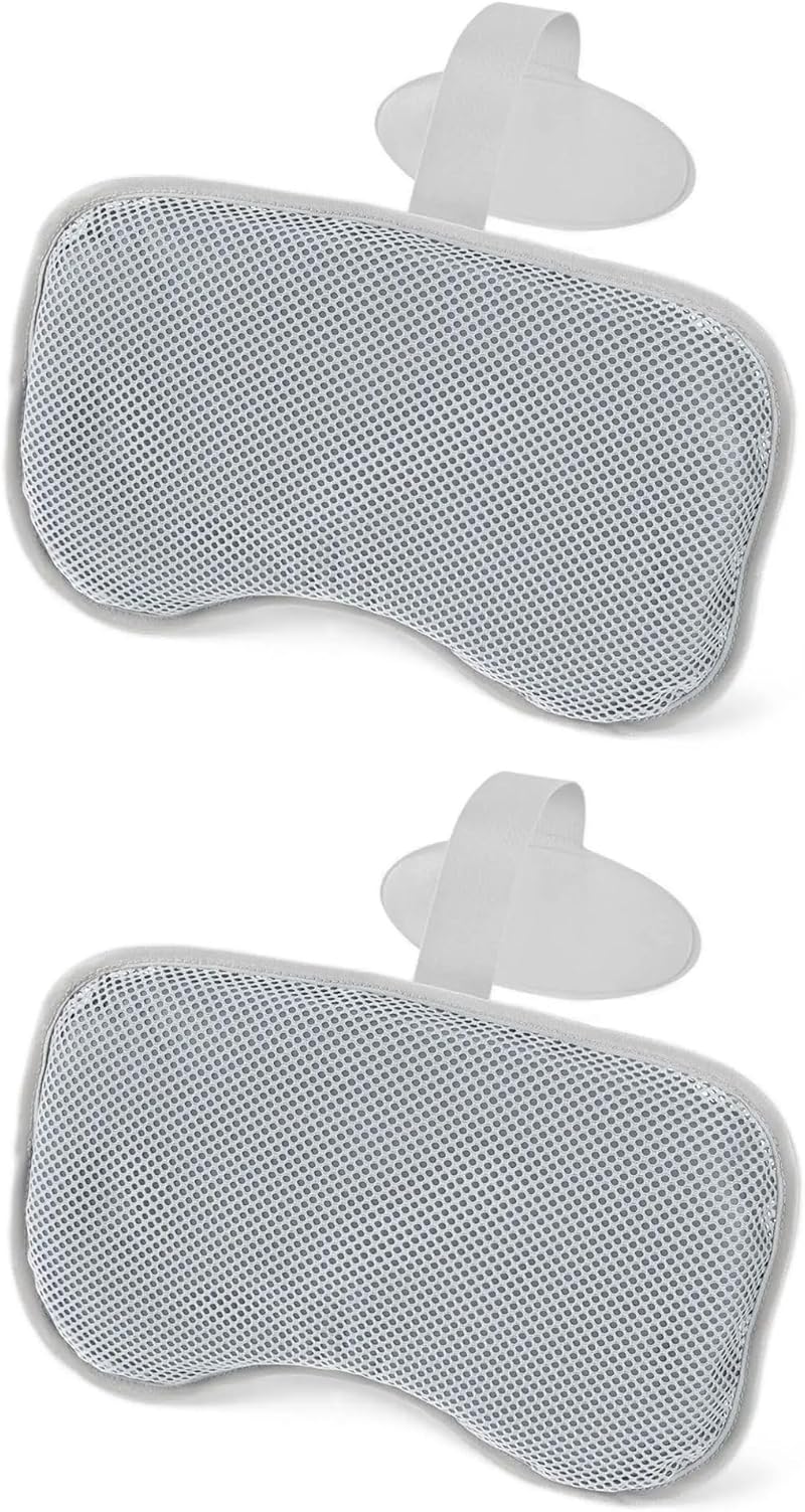 Bestway SaluSpa Padded Pillow Spa Accessory 2 Pack Grey Ergonomic Neck Support