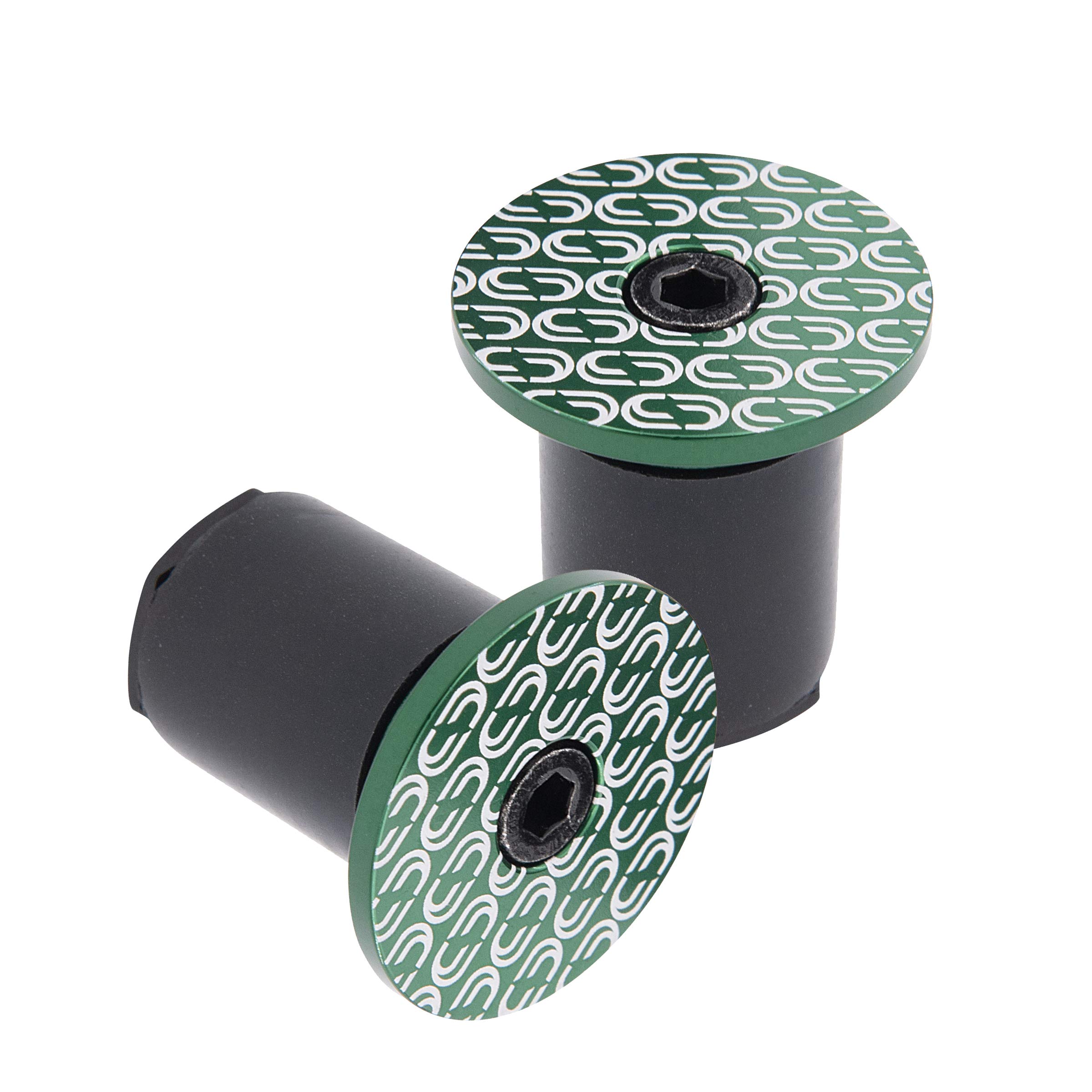 Deda Elementi Loop Bar-End Plugs, Green