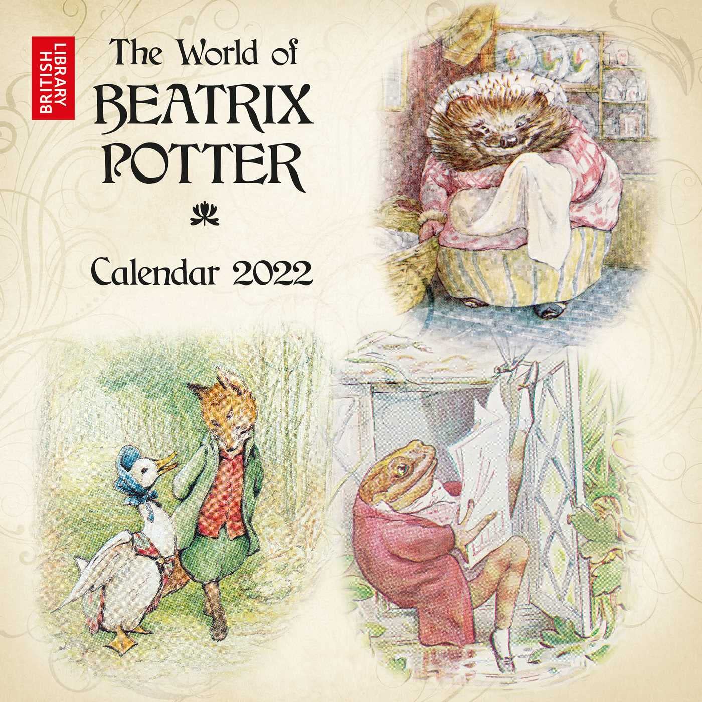 Amazon British Library Beatrix Potter Wall Calendar 2022 Art Calendar Flame Tree Studio Books