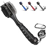 CHAMPKEY PRO Retractable Golf Club Brush | Oversized Brush Head with Soft Rubber Hand Grip & Retractable Groove Cleaner Golf 