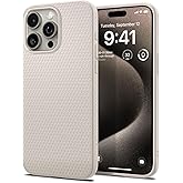 Spigen Liquid Air Designed for iPhone 15 Pro Case (2023) [Military-Grade Protection] - Natural Titanium