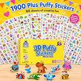 Purple Ladybug 3D Puffy Stickers 80 Sheets 1900+ Kids Crafts view 2