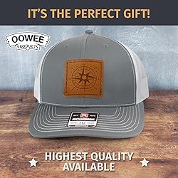 OOWEE Leather Patch Hat - Compass | Richardson 112