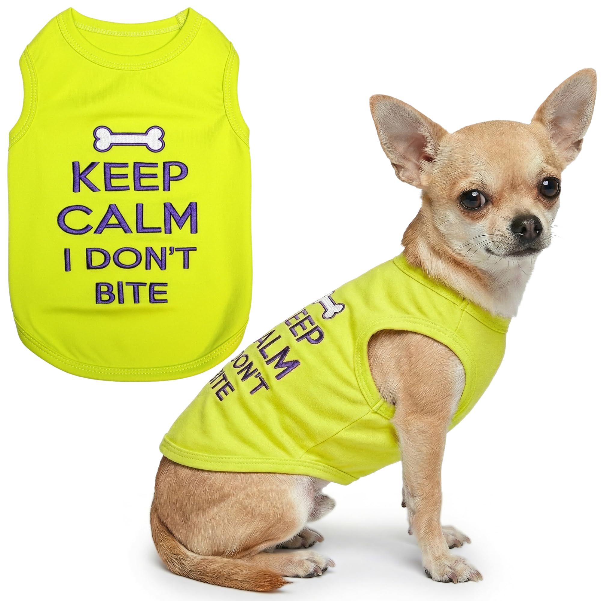 Parisian Pet Keep Calm T-Shirt, Small