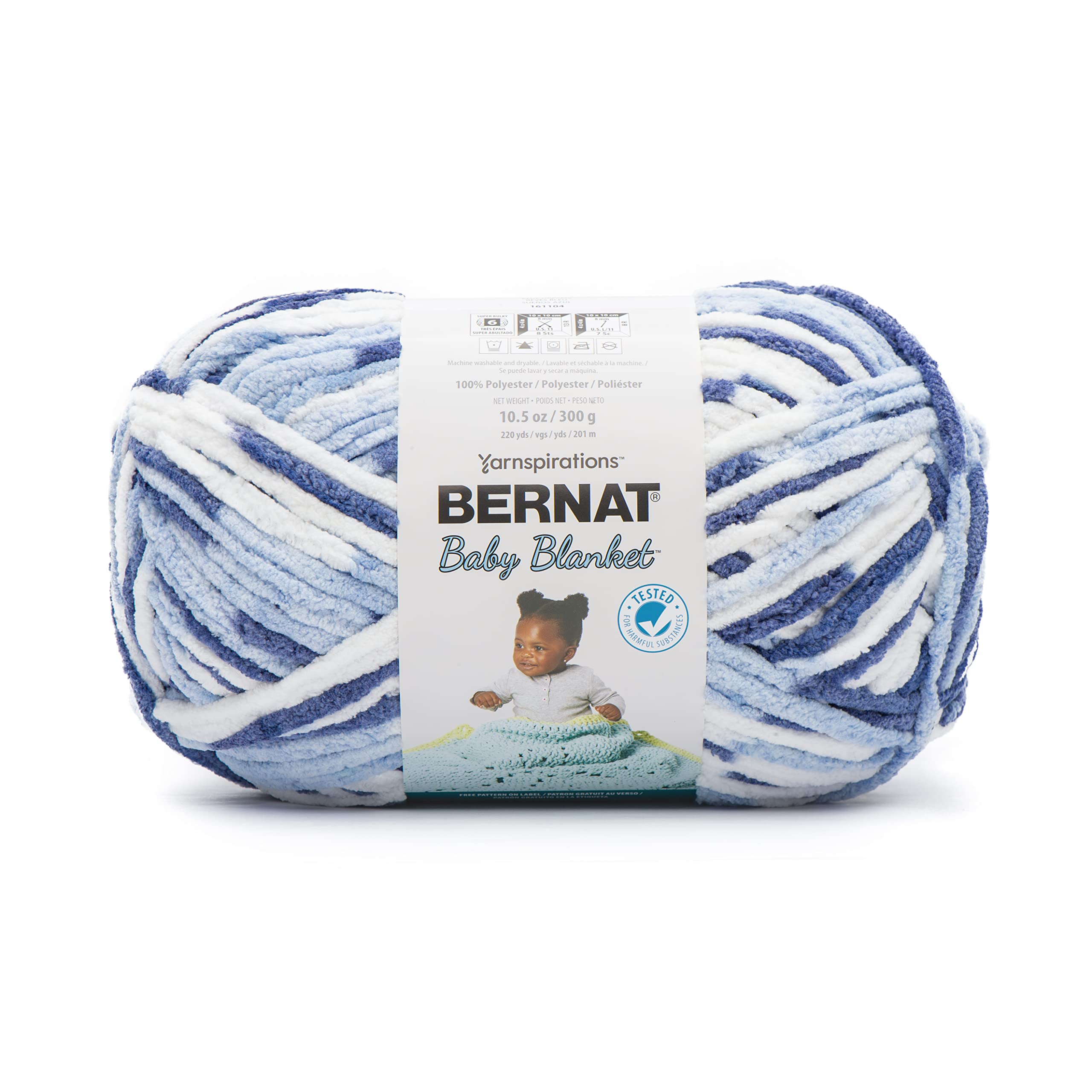 Bernat Baby Blanket, Blue Dreams, 300 g — image 1