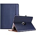 ProCase 9"-10.1" Inch Universal Tablet Case with 360 Degree Rotatable Kickstand, Protective Cover Stand Folio Case for 9 10 10.1 Inch Android Touchscreen Tablet Multiple Viewing Angles -Navy