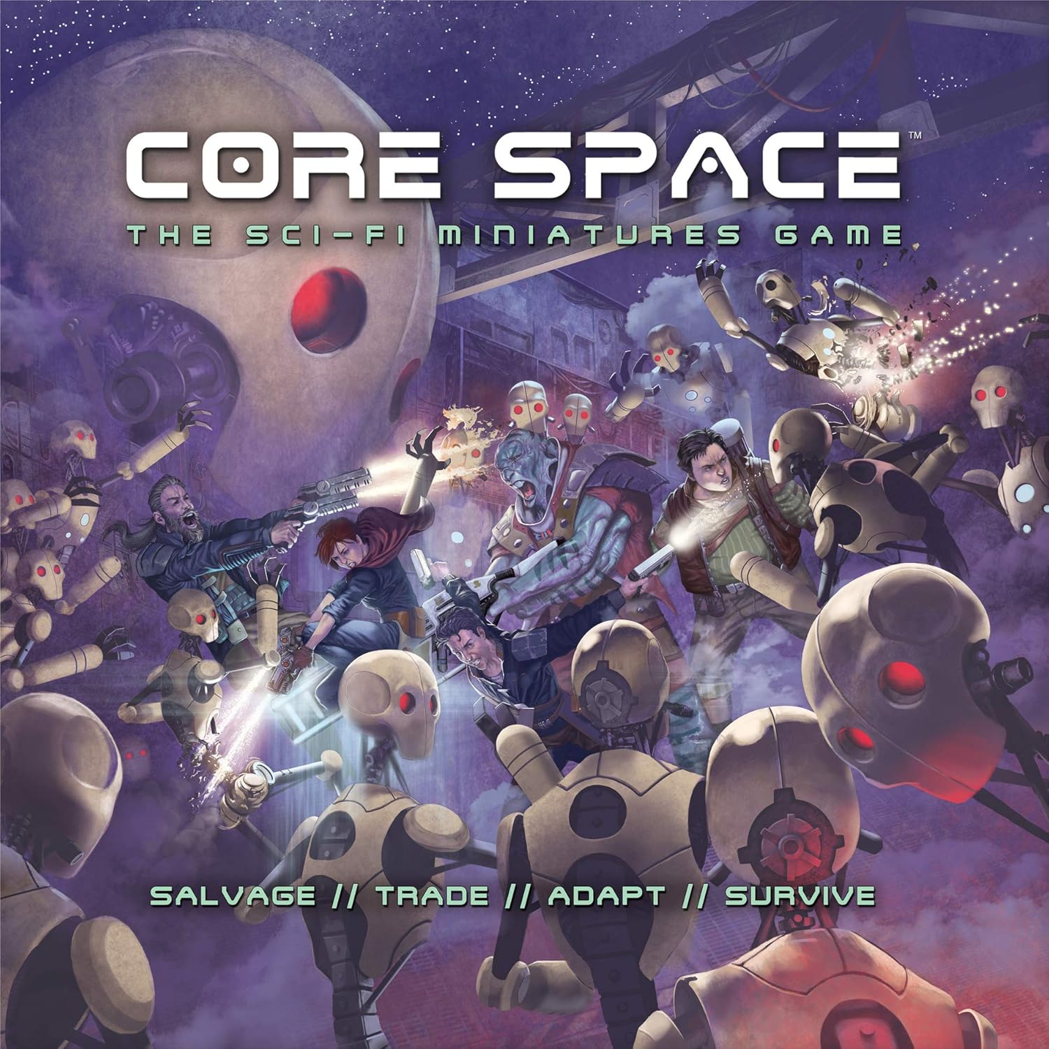 Battle Systems BSGCSC001 Core Space Starter Set - 20 x 28mm Miniatures - Board Game - Neoprene Gaming Mat - Modular 3D Terrain - Image 5