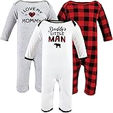 Hudson Baby Girls Unisex Cotton Coveralls, Buffalo Plaid Family, 18-24 Months, Buffalo Plaid Family, 18-24 Months US