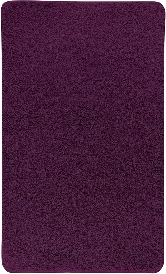 Axentia Badematte Lila Badteppich Badvorleger Modern Gross Aus Microfasern Badezimmerteppich Rutschfest Badgarnitur Fur Dusche Waschbecken Badewanne Stoff 100 X 60 X 1 5 Cm Amazon De Kuche Haushalt