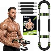 Sortlyne Twister Arm Trainer, Adjustable 12 Resistance Levels, 20-110 Lbs with 4-Springs, Twister Arm Workout Bar for Upper Body Exerciser and Chest Workout Equipment, Portable Home Gym Chest Trainer