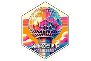 NO THORNS MEDIA Knoxville Tennessee Sticker Travel Outdoors Decal Vinyl Small Waterproof for Water Bottle Mug Passport Book Scrapbook Notebook Laptop Tumbler Skateboard Computer Phone 4" Funny Gift ID44990