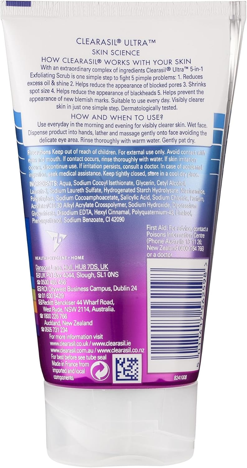 Clearasil 5 In 1 Action S Cleansing Face Wash for acne prone skin to unclog pores and everyday prevention of acne - Image 3