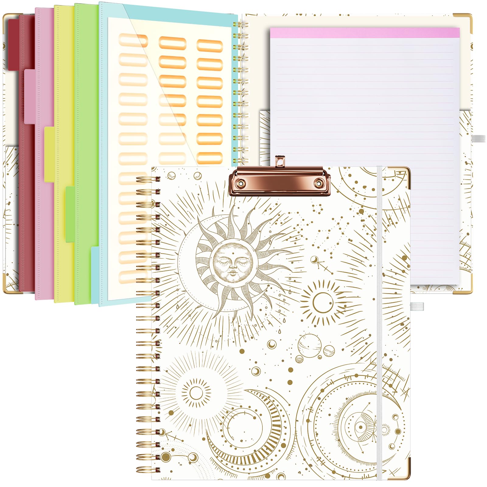 Ospelelf Clipboard Folio with Notepad for Letter