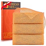 UJFQBH 3 Pieces African Bath Sponge African Net