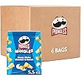 Pringles Mingles Puffed Snacks, Sharp White Cheddar and Ranch, Cheese Puffs, Salty Snacks (6 Bags)