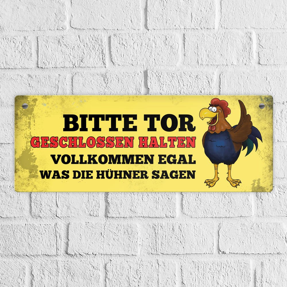 Bitte Tür Geschlossen Halten Egal Was Die Hühner Sagen Wand- & Türschilder Bitte Tor geschlossen halten egal was die Hühner