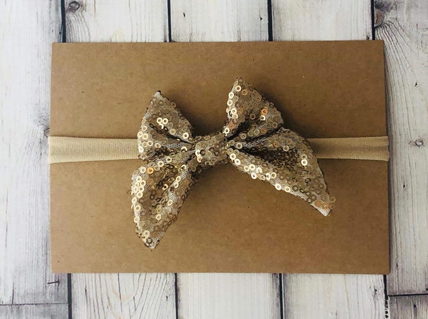 gold bow for baby