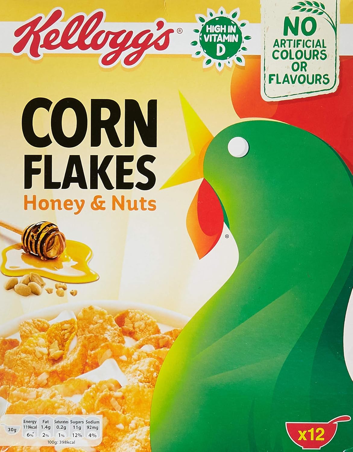 Kellogg's Corn Flakes Honey & Nuts, 375 g Buy Online at Best Price in