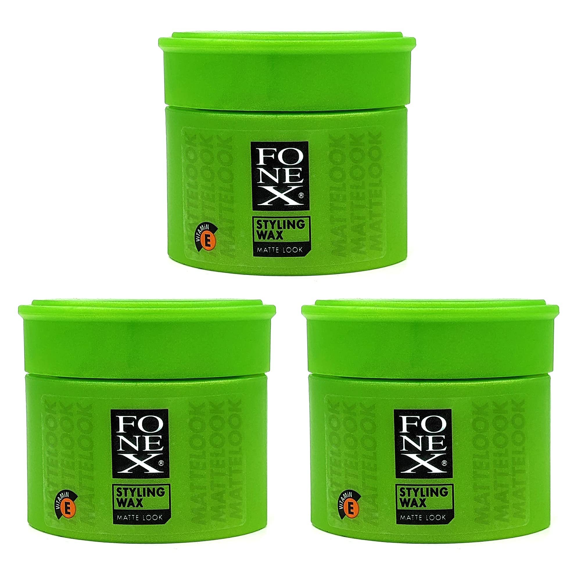 x3 Original FONEX Matte Look Hair Styling Wax 100ML ***Free UK DELIVERY***