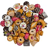 JDProvisions, Miniature Mexican Fiesta Pan Dulce Sweet Bread Pretend Food Decorations Arts Day of The Dead Offerings Dia De Los Muertos Ofrendas Cinco de Mayo (6 Pieces)