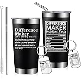 GITITUMB Thank You Gifts for Men, Women - Teacher, Coworkers, Employee Appreciation Gifts - Christmas, Birthday Gifts - 20oz Difference Maker Gift Tumbler