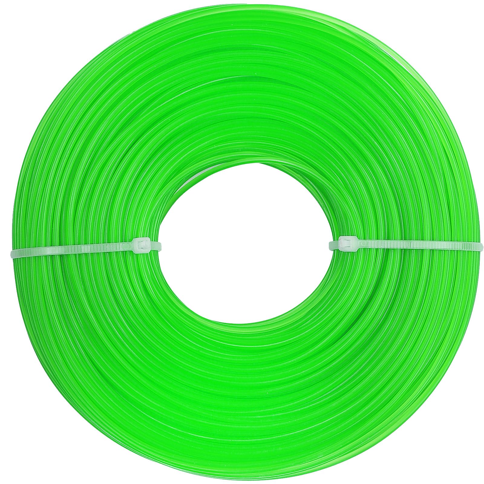 Zokaboc Strimmer Line, 2.0mm X 100m Round, Strimmer Wire Trimmer Line Wire Cord for Garden Grass Trimmers, Strimmers Electric, Green