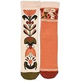 MUK LUKS womens Cozy Compression With Grippers 2 Pack