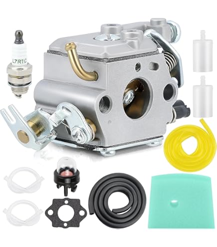 FACULX Vergaser-Kit Für Husqvarna Heckenscheren - Inkl. Luftfilter & Kraftstoffleitung - Komplettset