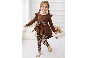 Toddler Girl's 2 Piece Outfits Cardigan and Pleated Aline Skirts Set