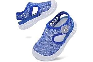 LeIsfIt Toddler Sandals Boys Girls Wide Sandals Kids Water Sandal Shoes Lightweight Barefoot Summer Shoes for Indoor Outdoor